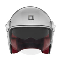 CASQUE JET NOX HERITAGE ARGENT