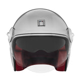 CASQUE JET NOX HERITAGE ARGENT