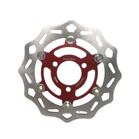 DISQUE FREIN AVANT FLOTTANT 220MM 3 TROUS ROUGE