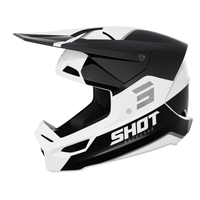 CASQUE CROSS SHOT FURIOUS BOLT NOIR BLANC