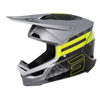 CASQUE CROSS SHOT FURIOUS PATROL GRIS JAUNE FLUO MAT