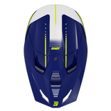 CASQUE CROSS SHOT FURIOUS PEAK BLEU JAUNE FLUO