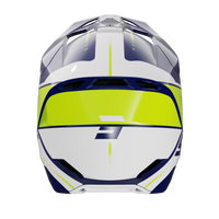 CASQUE CROSS SHOT FURIOUS PEAK BLEU JAUNE FLUO