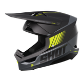 CASQUE CROSS SHOT FURIOUS PEAK GRIS JAUNE FLUO MAT