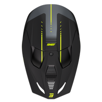 CASQUE CROSS SHOT FURIOUS PEAK GRIS JAUNE FLUO MAT