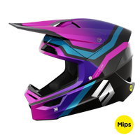 CASQUE CROSS SHOT RACE SKY VIOLET CHROME