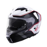 CASQUE INTEGRAL STORMER ZS 1001 TAKEN BLANC/ROUGE