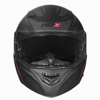 CASQUE MODULABLE NOX 965 SUPRA NOIR ROSE MAT