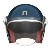 CASQUE JET NOX HERITAGE BLEU PETROLE