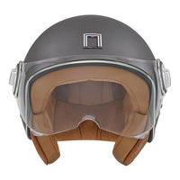 CASQUE JET NOX IDOL GRIS TITANIUM MAT