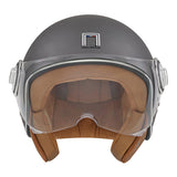 CASQUE JET NOX IDOL GRIS TITANIUM MAT
