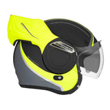 CASQUE MODULABLE NOX STRATOS FIGHTER JAUNE MAT