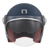 CASQUE JET NOX HERITAGE BLEU MARINE MAT