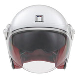 CASQUE JET NOX HERITAGE BLANC PERLE
