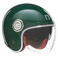 CASQUE JET NOX HERITAGE VERT ANGLAIS
