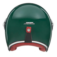 CASQUE JET NOX HERITAGE VERT ANGLAIS