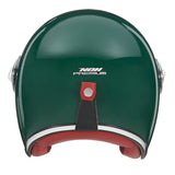 CASQUE JET NOX HERITAGE VERT ANGLAIS