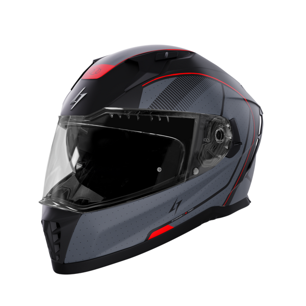 CASQUE INTEGRAL STORMER BLASTER TRON ROUGE