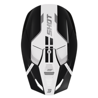 CASQUE CROSS SHOT FURIOUS BOLT NOIR BLANC