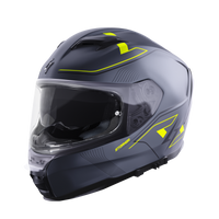 CASQUE INTEGRAL STORMER ZS 1001 TAKEN GRIS/JAUNE MAT