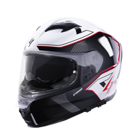 CASQUE INTEGRAL STORMER ZS 1001 TAKEN BLANC/ROUGE